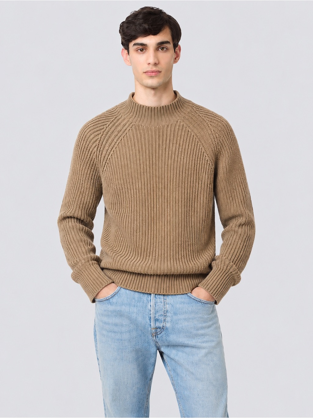 Eleventy Italy Wool Rib-knit Sweater Size Medium